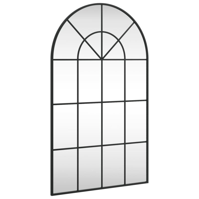 Miroir mural noir 60x100 cm arche fer - 2