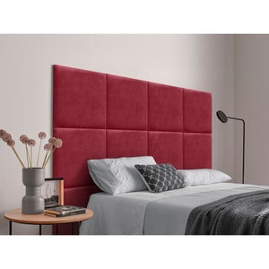 Tête De Lit Rembourrée 180cm En Tissu Aqualine Bleu - Panneaux Adhésifs - Fabrication Espagnole