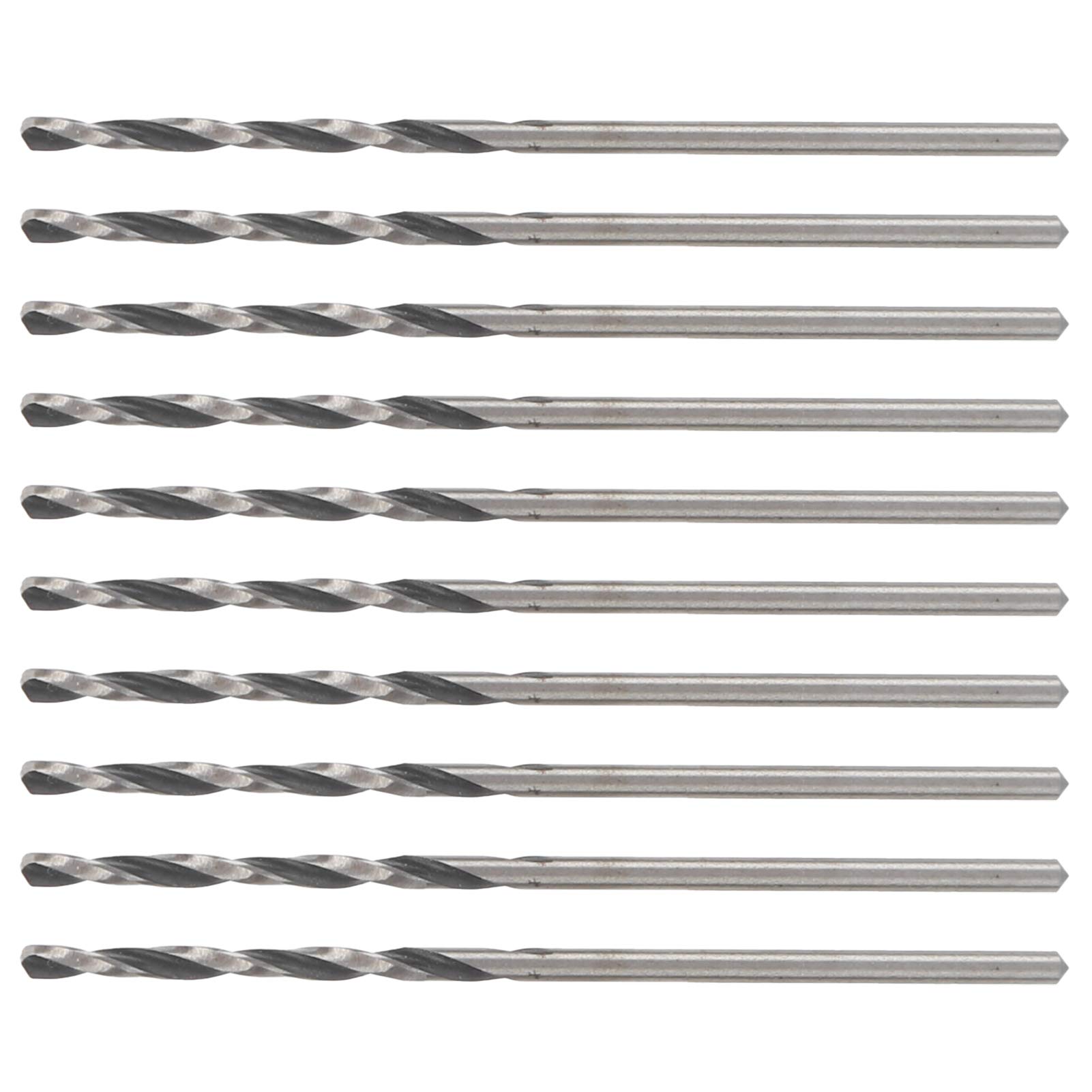 Lot De 3 Forets Hélicoïdaux Titane 10,5 Mm - Tige Hexagonale Pour Métal Dur, Acier Inox Et Bois