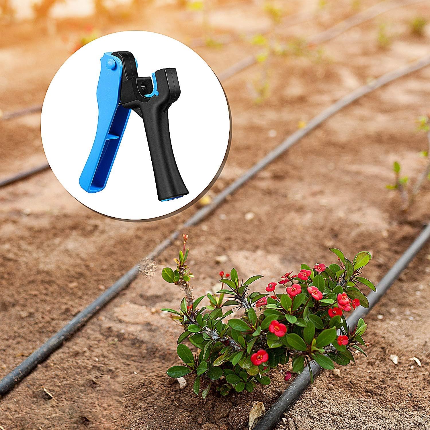 Perforateur de ruban goutte-à-goutte professionnel 16/20 mm, outil d'insertion pour système d'irrigation jardin et potager, 1 pièce - 4
