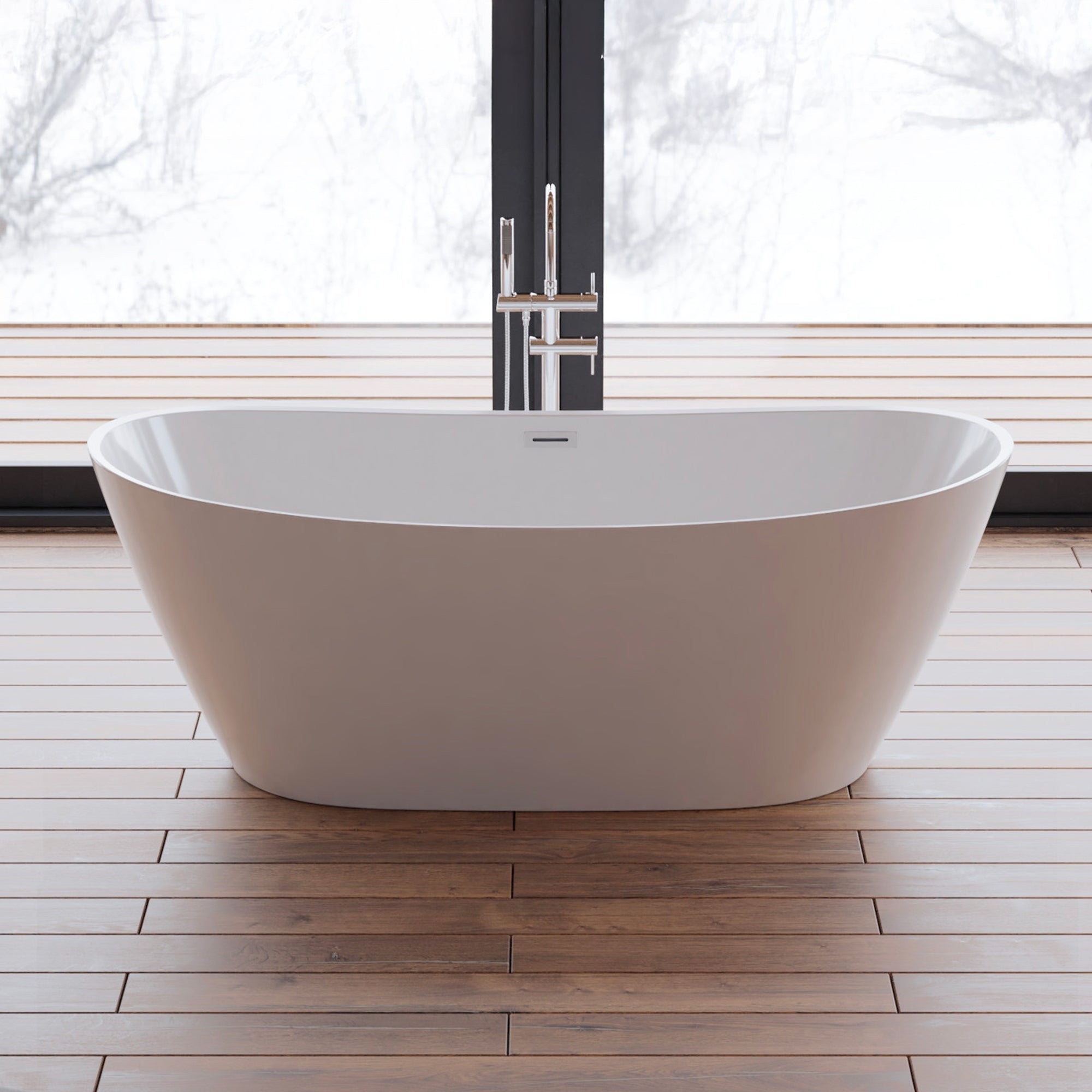 Baignoire Ilot Venecia 170 blanche 170 x80 x57 cm, by SPALINA - 3