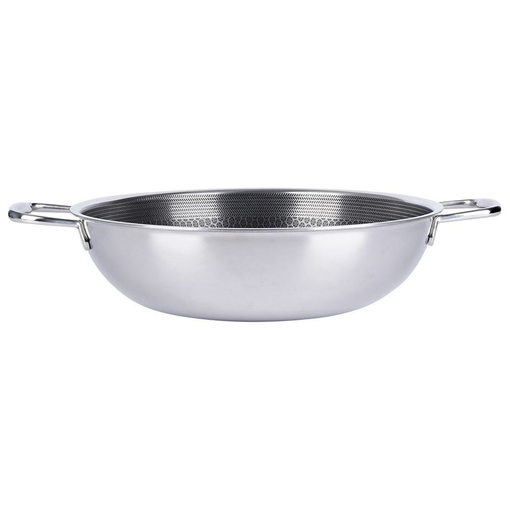 Patelnia wok stalowa nieprzywierająca COOKCELL 28 cm - 3