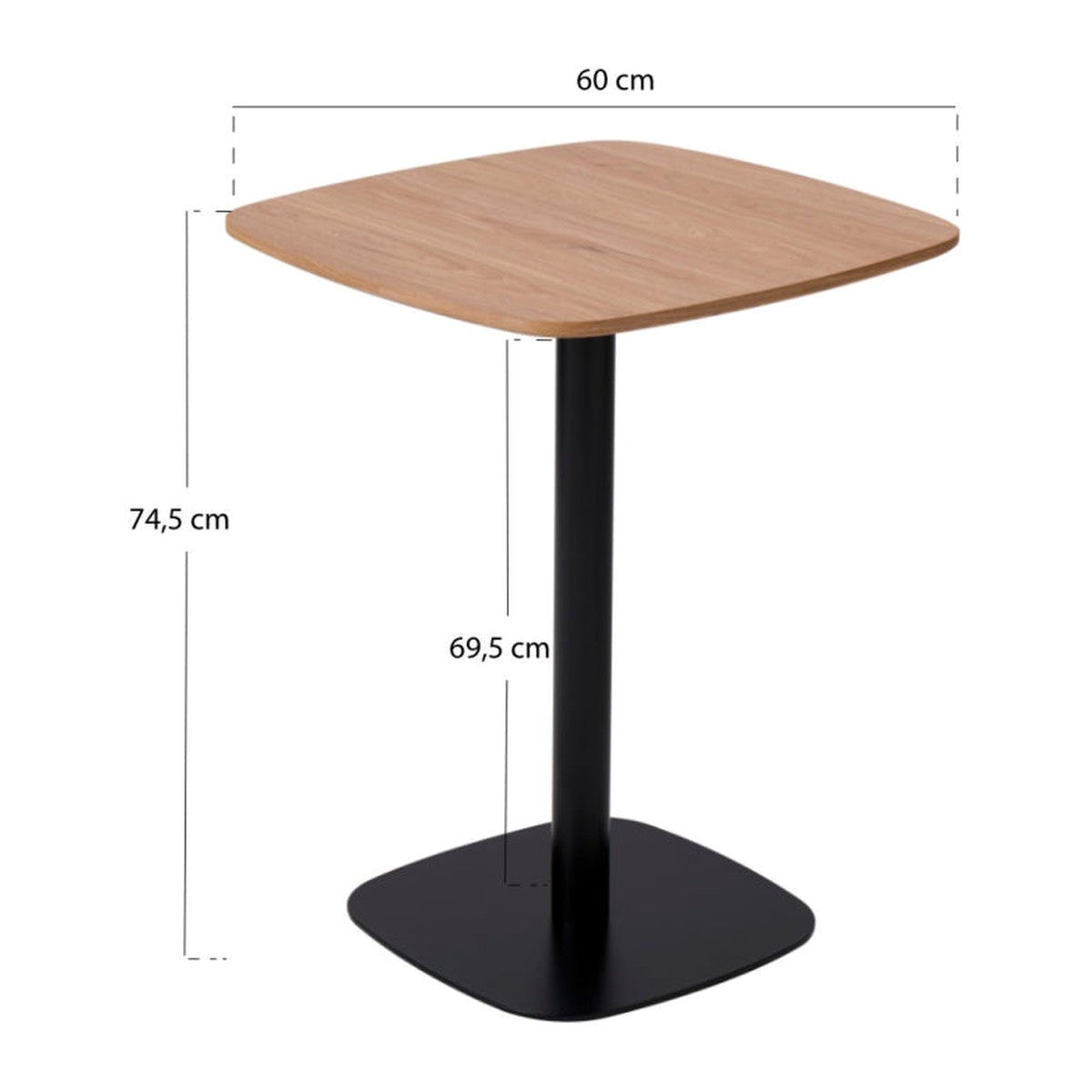 Essenza Mesa Sentul Black 60 Cm, Madera Natural , Leroy Merlin