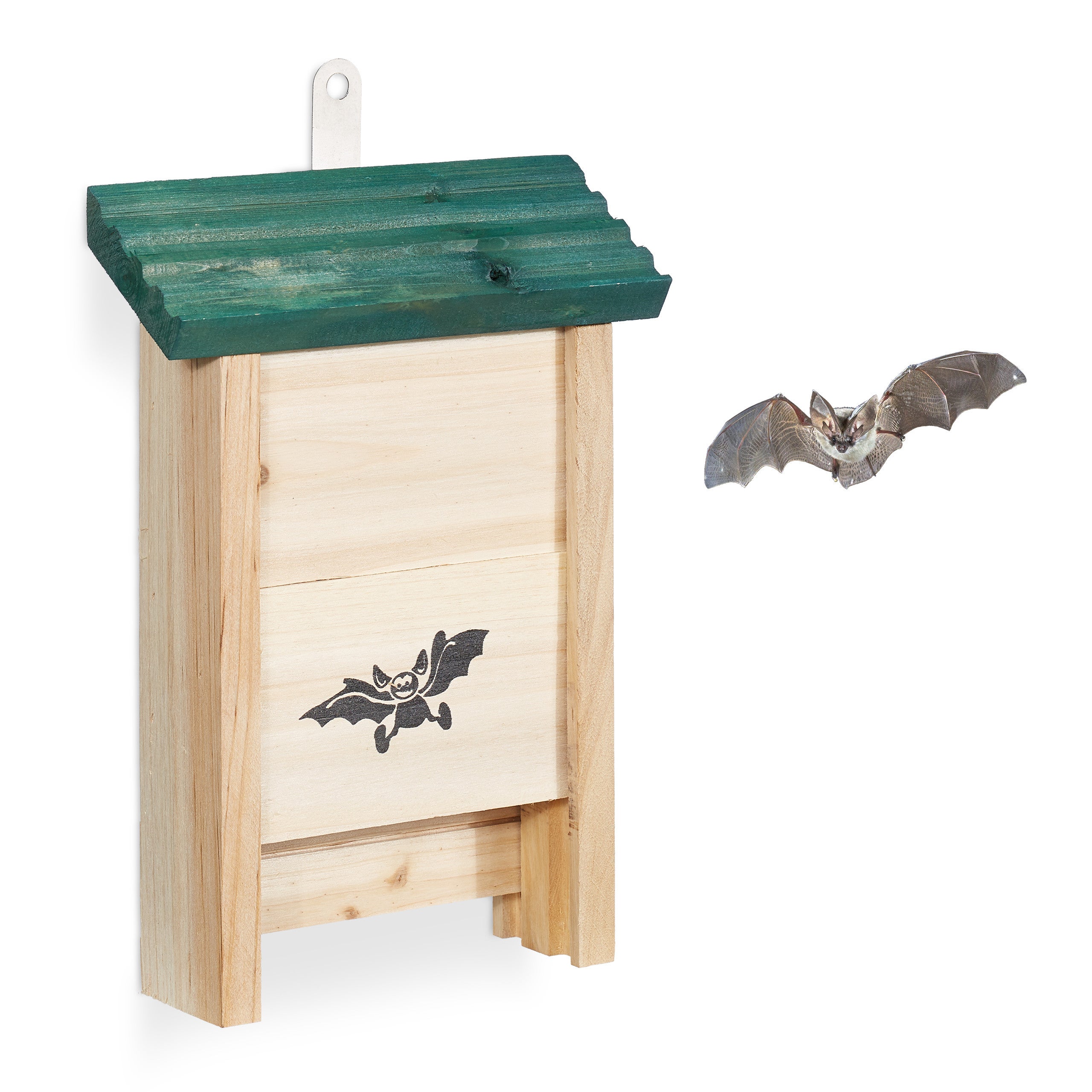 Nid Chauve Souris Abri En Bois Naturel Pour Chauve-Souris Avec Toit, Quartiers D'u00e9tu00e9 Nichoir Chauve-souris