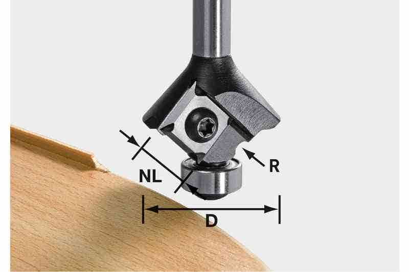 Frezarka Festool średnica 28 mm ostrza odwracalne z węglika