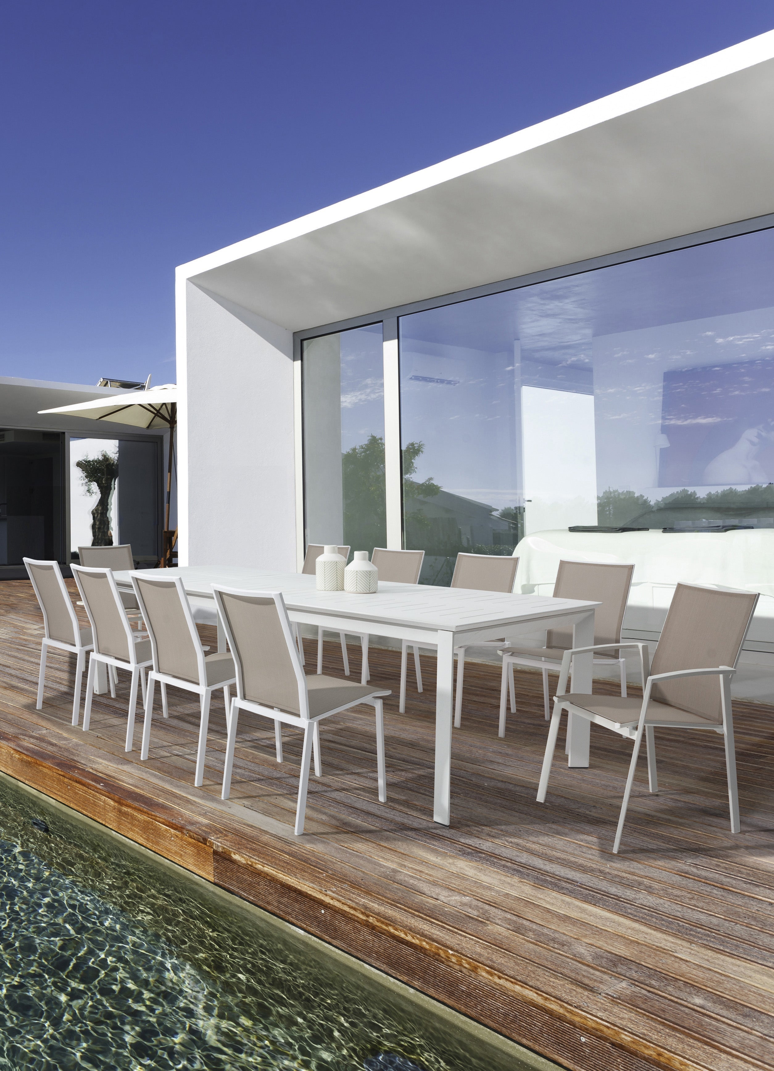 TAVOLO ALLUNGABILE KONNOR 160-240X100 ANTRACITE CX23 - 2