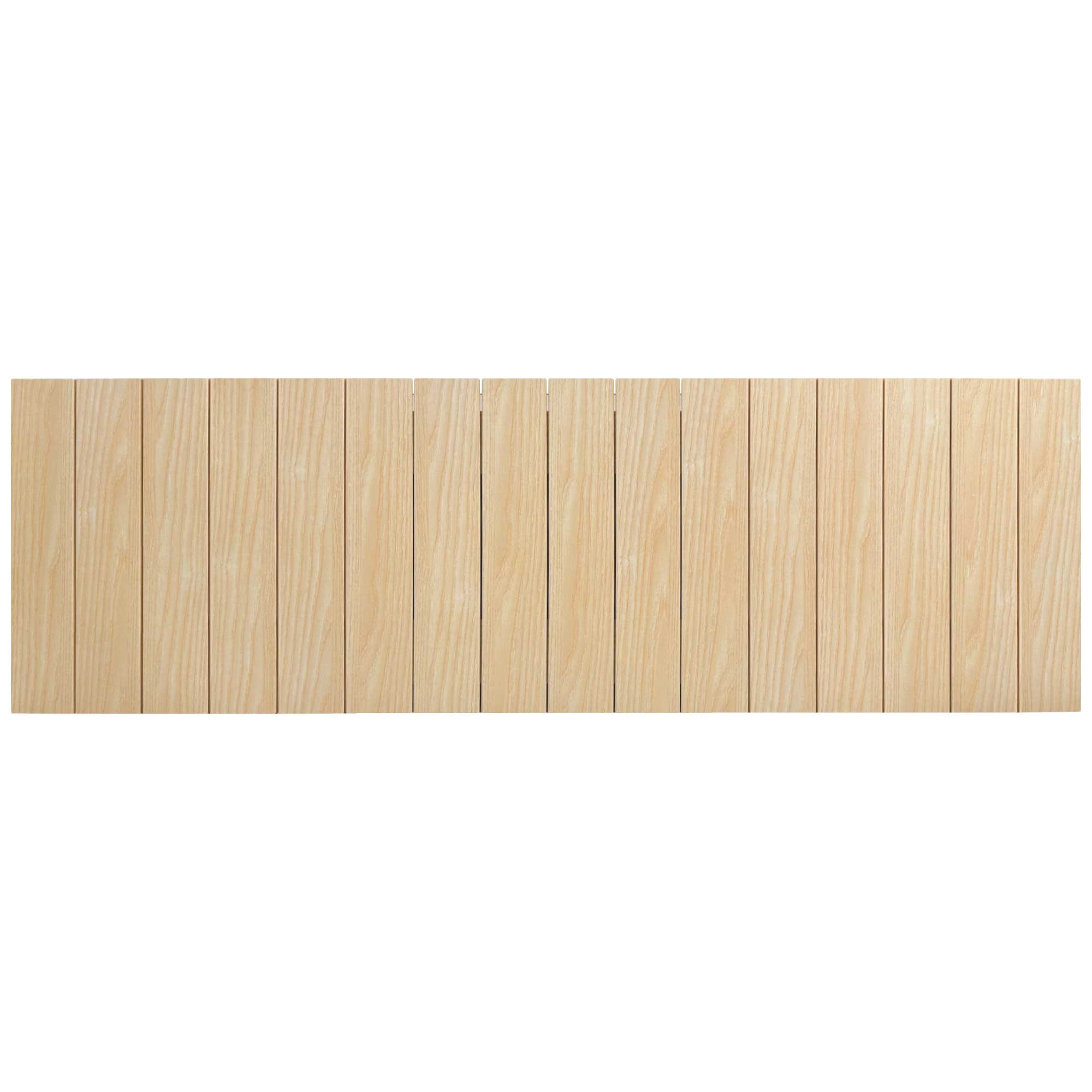 DHOME Cabecero de Madera reciclada DM Estilo Palet Vertical Cama Palets Herrajes incluidos (135cm, Madera natural) - 3