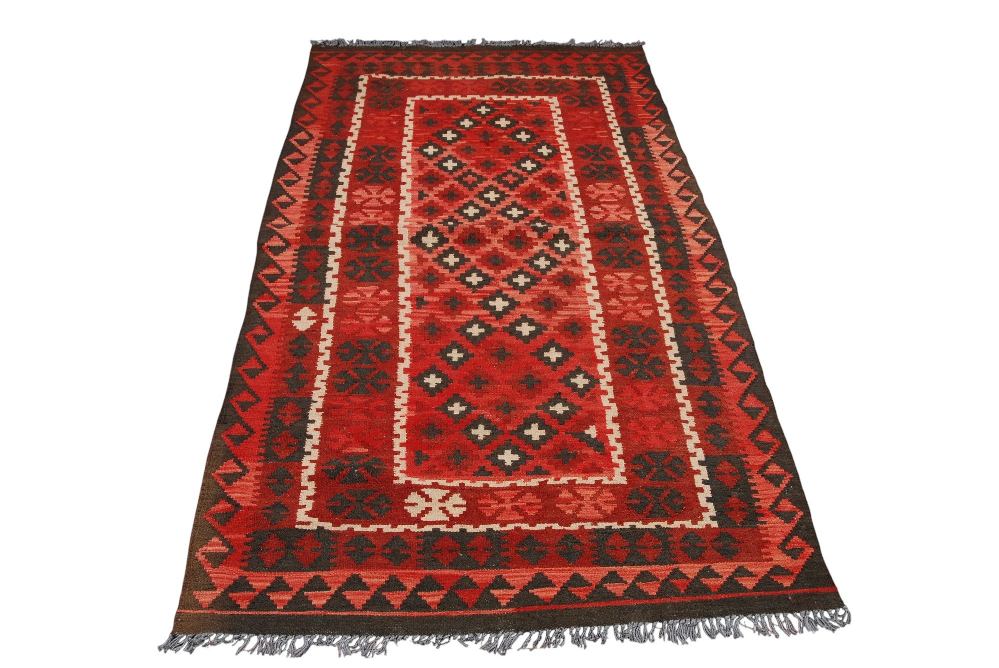 Oryginalny, ręcznie robiony kilim - 206x102 cm (GalleriaFarah1970)