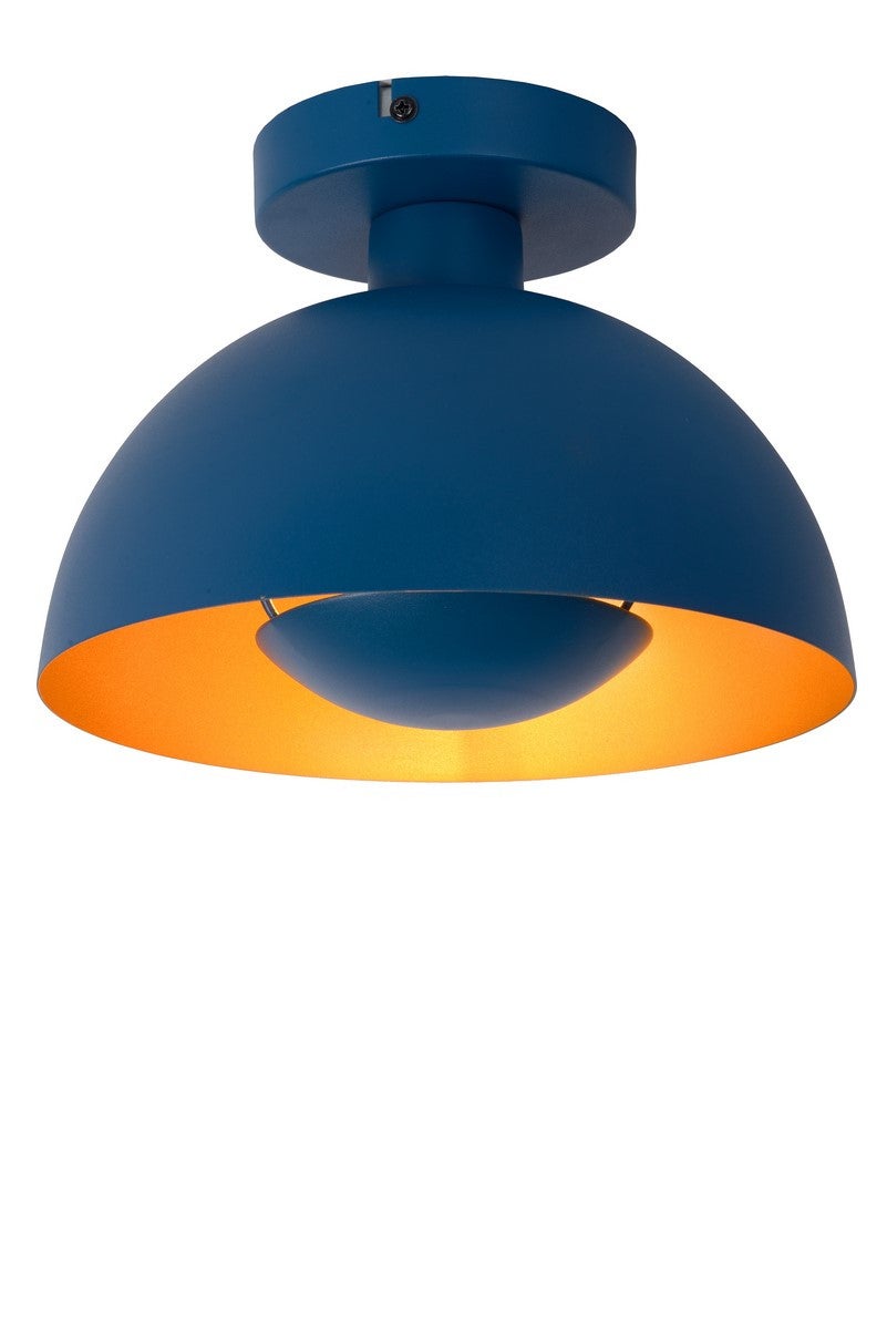 Lampa sufitowa SIEMON niebiesko-złota 1xE27x40W metal wym:19x25x25cm IP20 Lucide