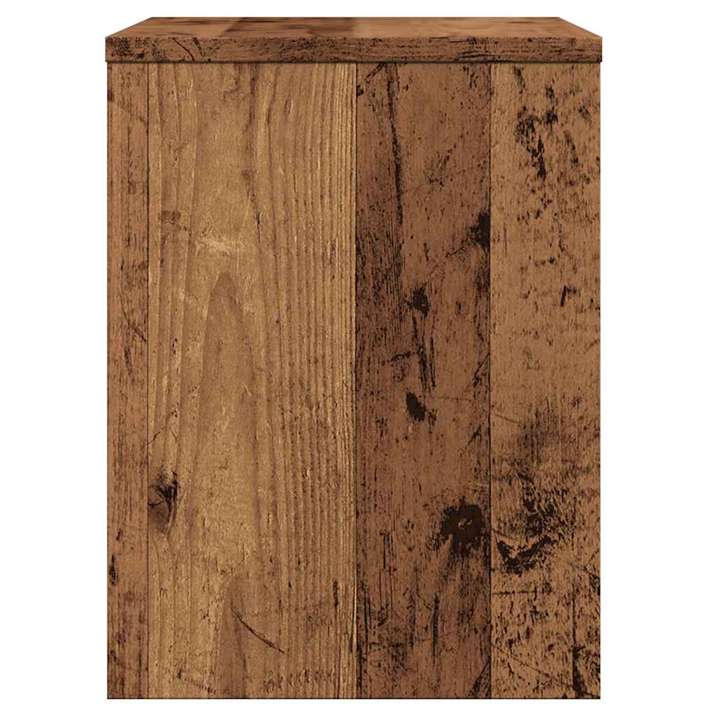 vidaXL Tables de chevet 2 pcs vieux bois 40x30x40 cm bois d'ingénierie - 8
