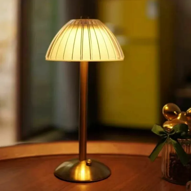 Bezprzewodowa lampa stołowa LED, lampa stołowa z akumulatorem, lampa stołowa LED ze ściemniaczem - lampka nocna, 3 barwy światła