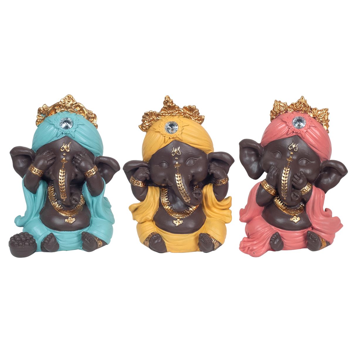 By sigris ganesh no veo no oigo no hablo incluye 3 unidades figuras budas colección oriental signes grimalt decor and go