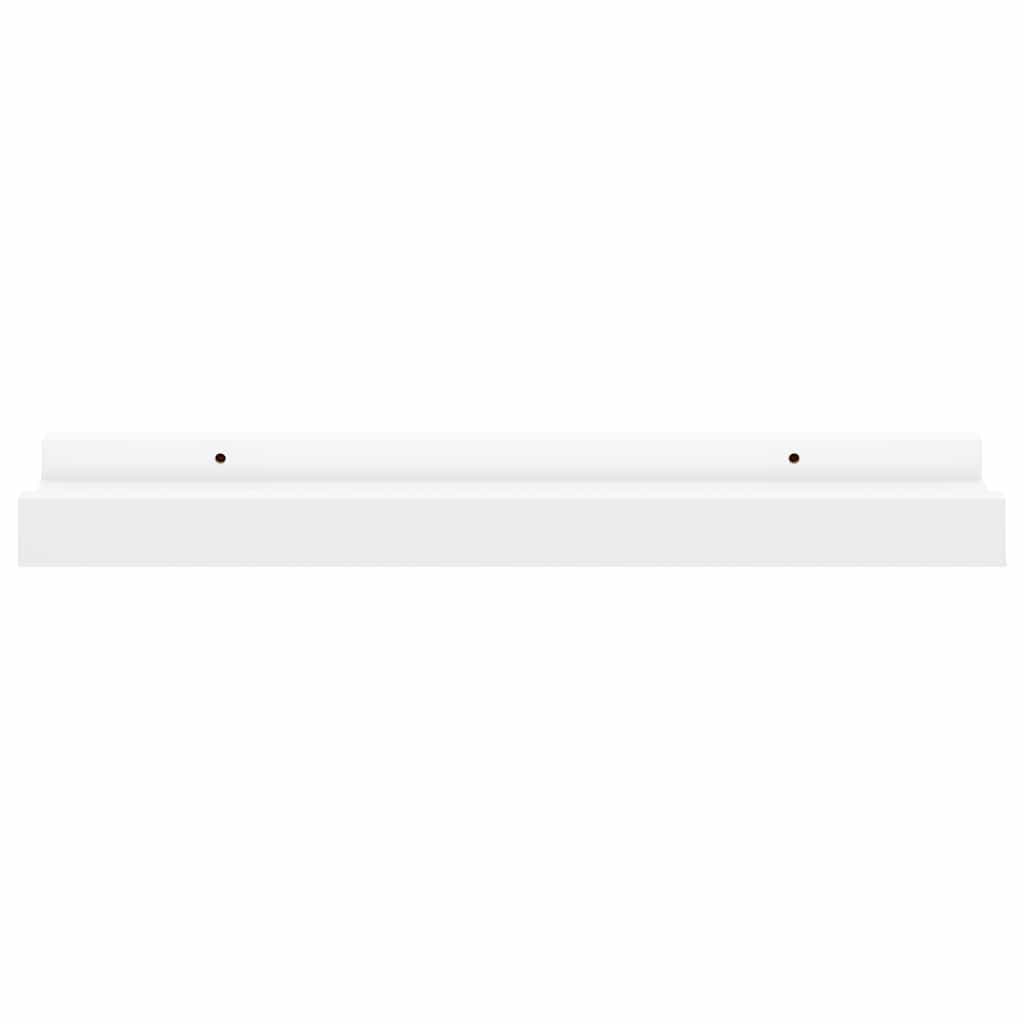 vidaXL Étagères murales 4 pcs Blanc 40x9x3 cm - 4