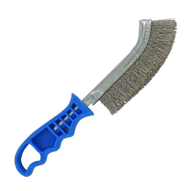 Tivoly Brosse ERGONOMIQUE - convexe - Garniture INOX ondulé