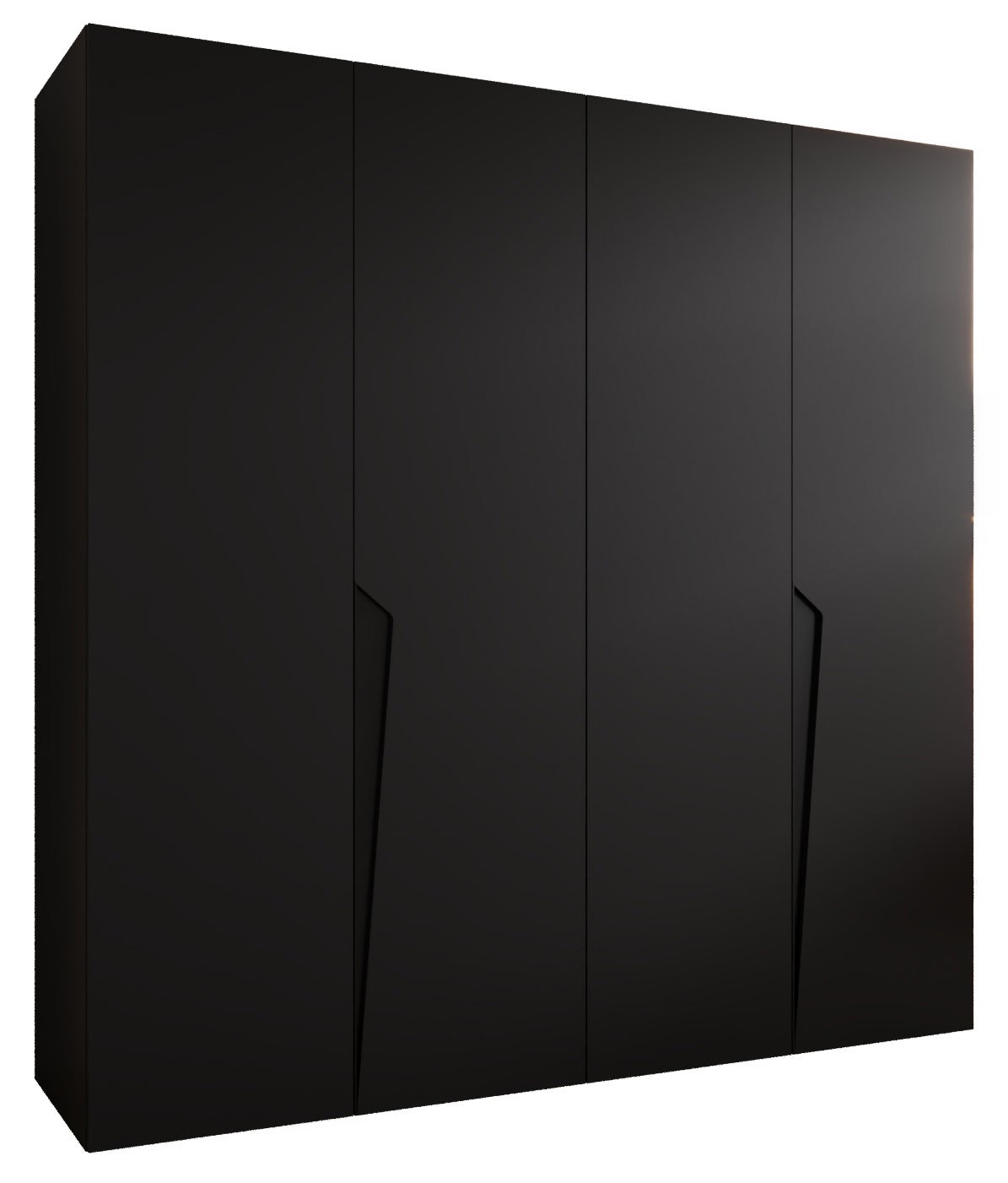 Szafa uchylna otwierana Piano 1 200 x 52 x 202 cm czarny + u. Czarny Abiks Meble
