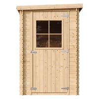 Abri De Jardin En Bois Timbela M320 - 186x196x218 Cm - 2,82 M² - Idéal Rangement Outils Et Vélos
