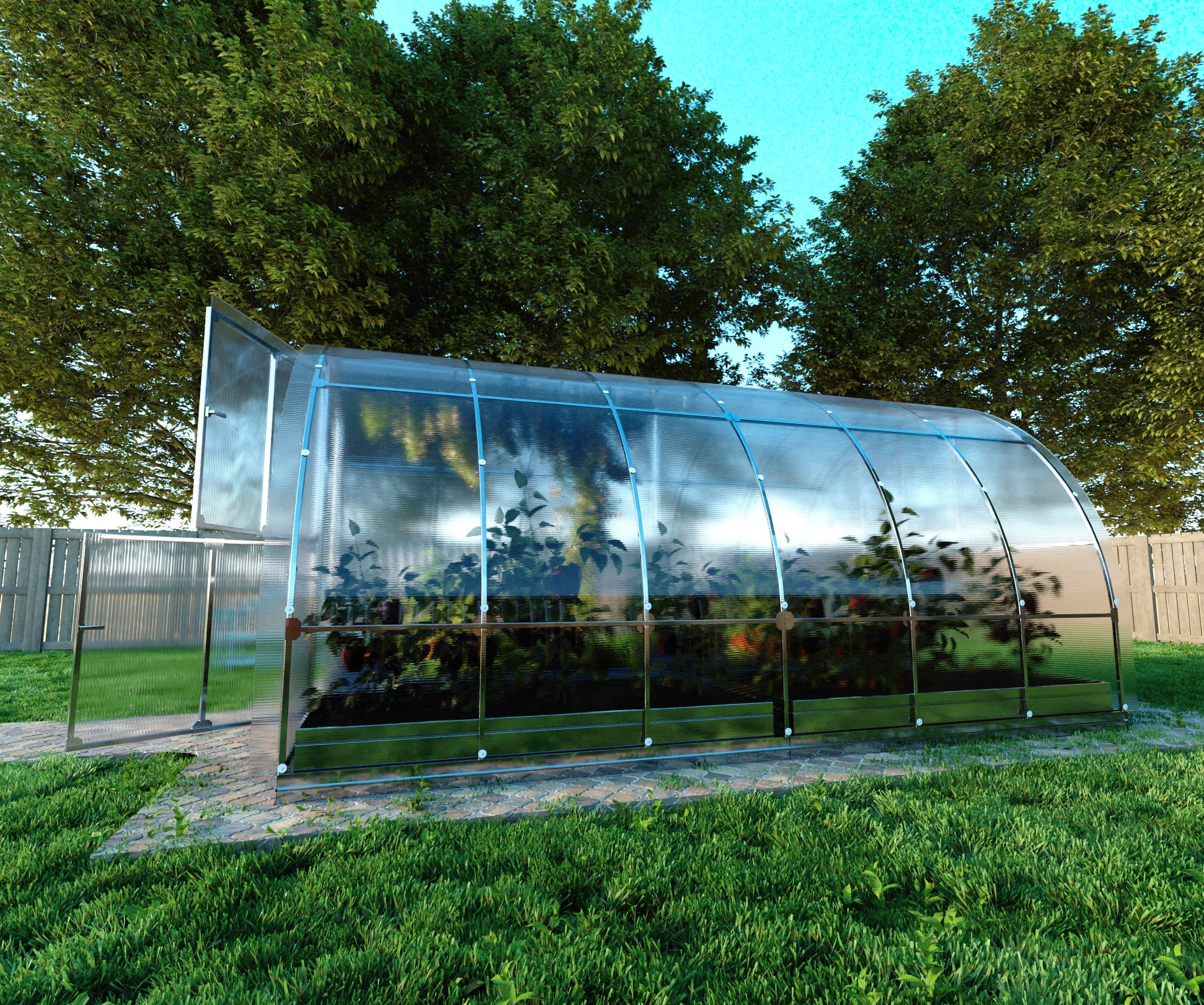 Szklarnia KLASIKA TUBE 3 x 4 m (12 m²), 6 mm z powłoką z poliwęglanu 1szt.