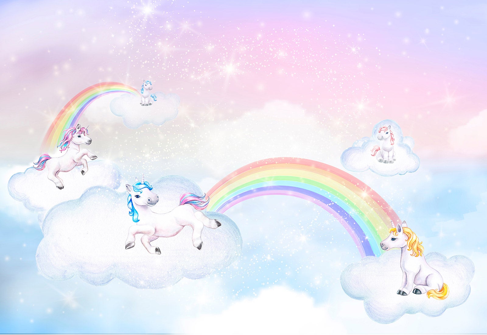 Papel Pintado Panorámico Niños - Unicornio | Leroy Merlin