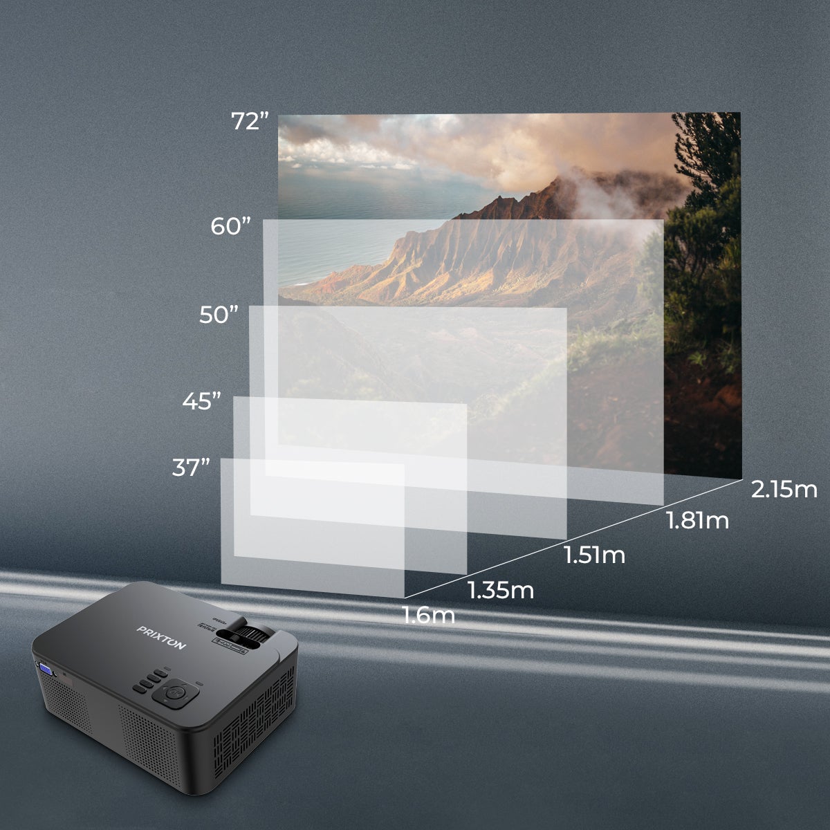 Proiettore Goya PRIXTON 2800 Lumen - Wvga - LED - Nero - 6