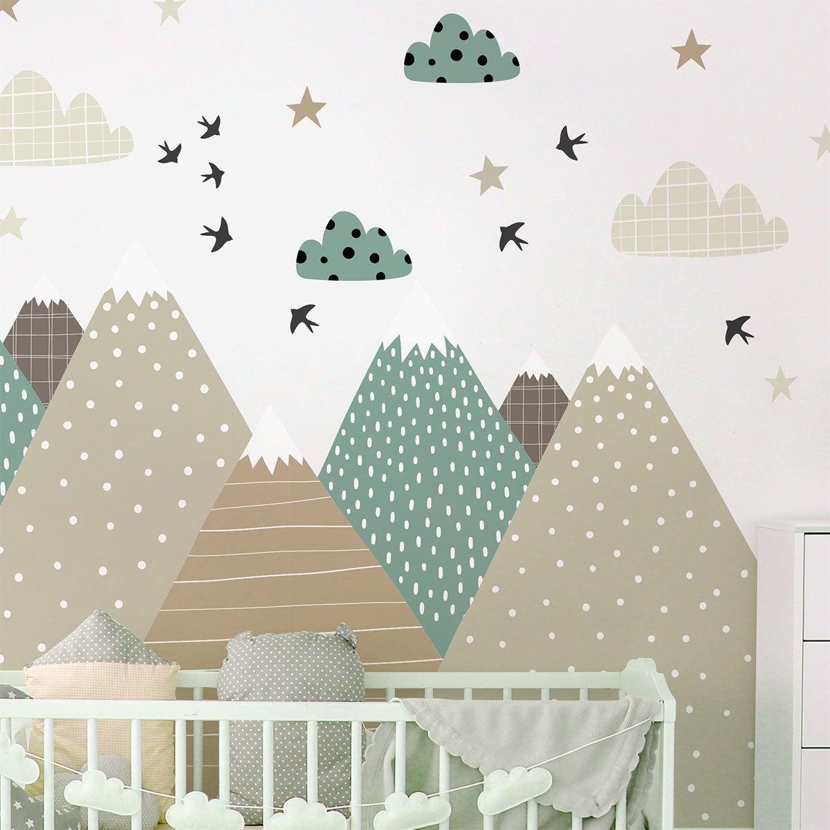 Adesivo bambino di montagna scandinavo giska - Sticker adesivo - adesivi murali - 110x165cm - 7