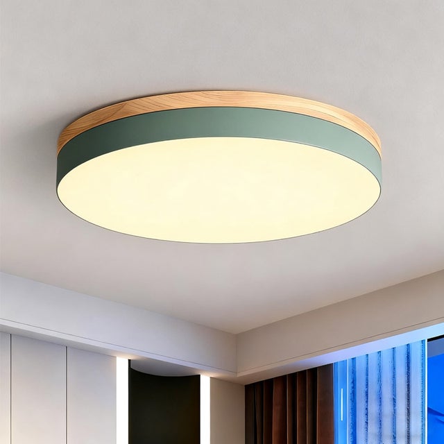 Nowoczesna, ultracienka lampa sufitowa LED, ciepłe światło 3000 K, tworząca przyjemną atmosferę, okrągła, 30 cm, 24 W, do wszystkich pomieszczeń