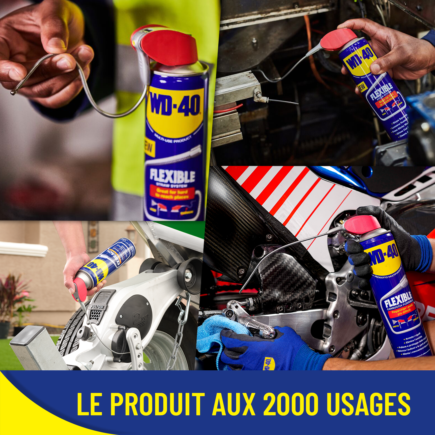 WD40 - Dégrippant flexible - aérosol de 600ml - 33450 - 5