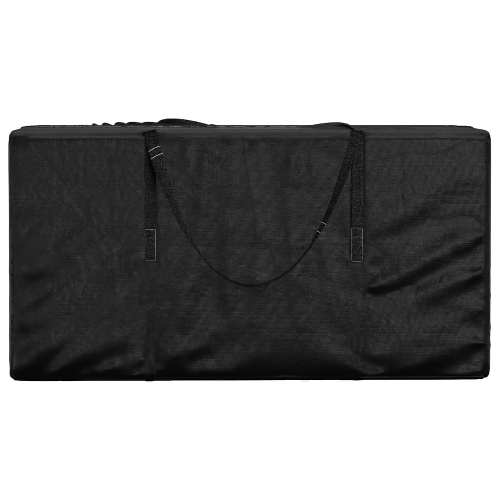 Sac de rangement pour coussins de jardin noir 150x75x75 cm PE - 2
