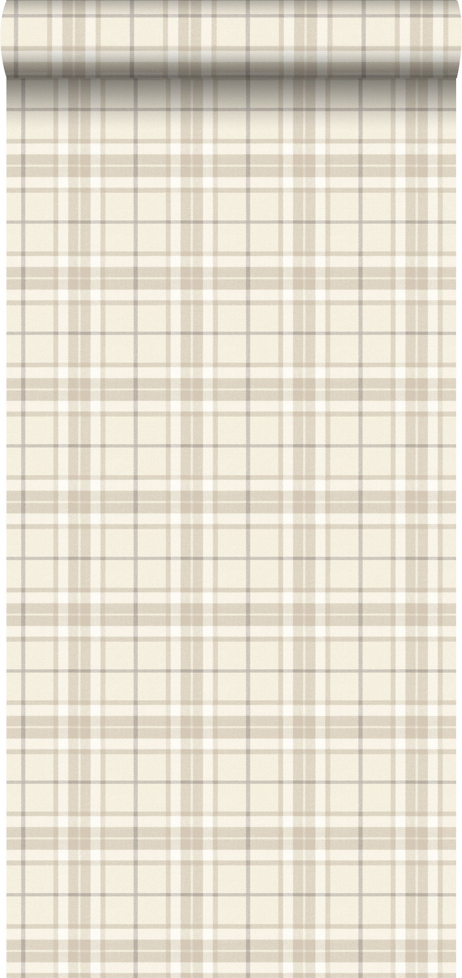 Papel pintado rombo beige - 53 cm x 10,05 m - estahome