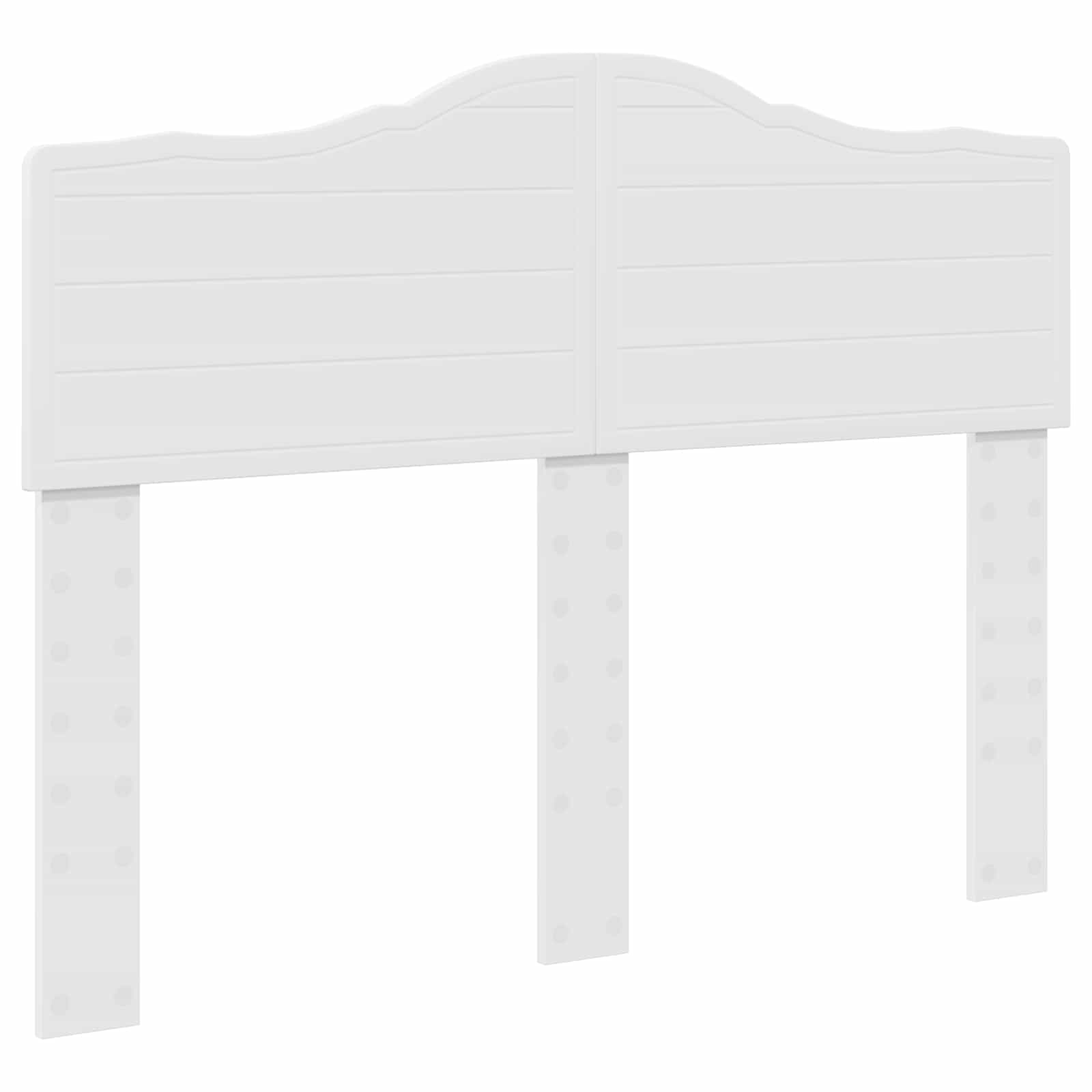 Cadre de lit blanc 120 x 200 cm en pin massif - 6