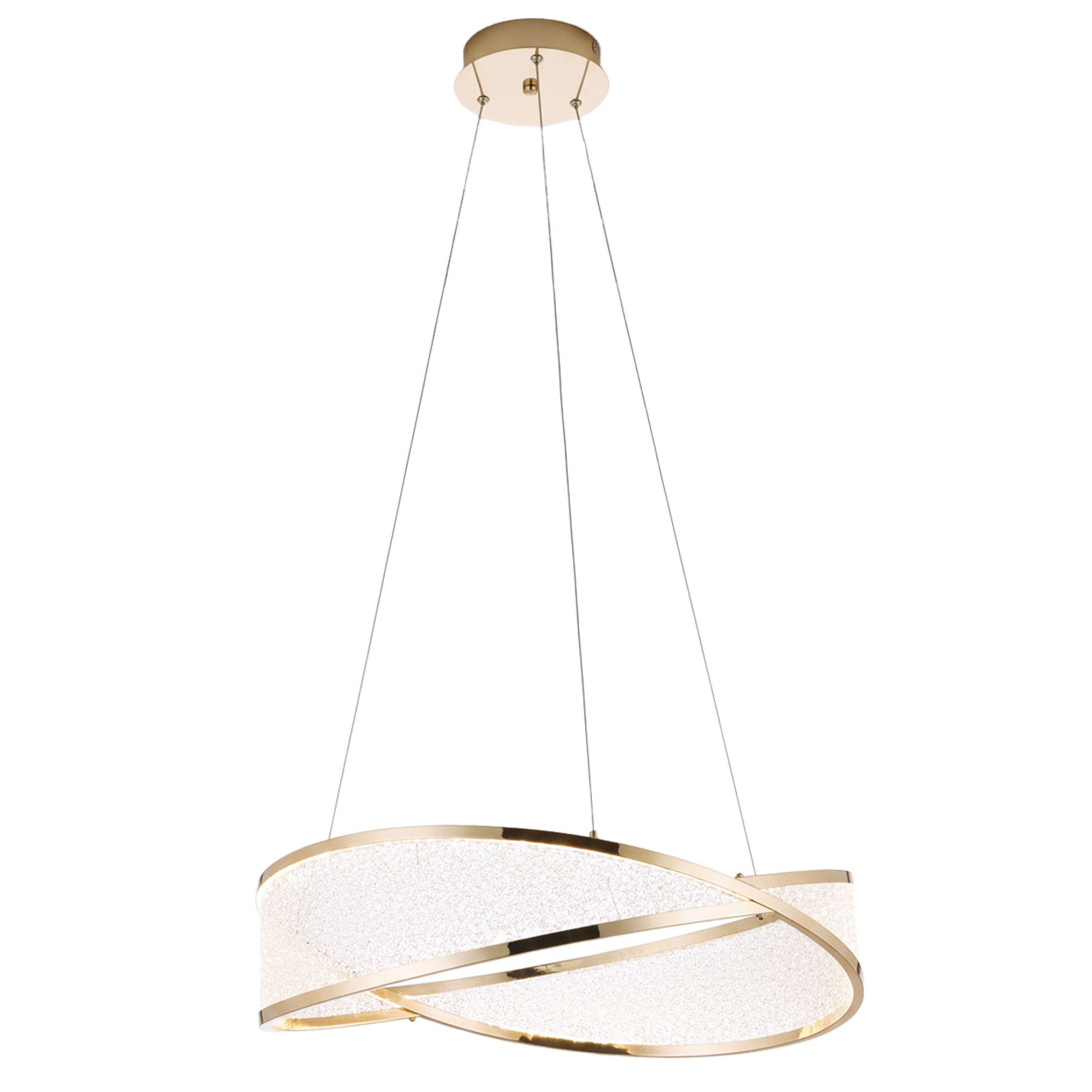 Lampa Sufitowa Wisząca Toolight G136-Cp Złoty 50Cm