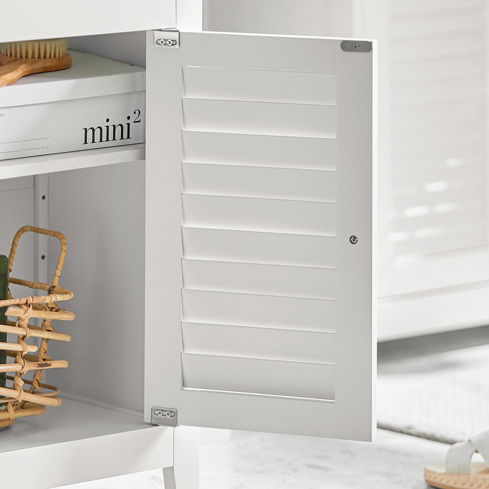 SoBuy BZR13-W Meuble Bas de Salle de Bain Armoire Toilette Armoire Salle de Bain Buffet Commode Armoire de Rangement - 7