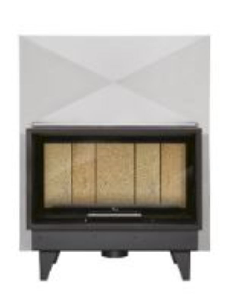 Lacunza  Bricosol, Monobloque De Leña Modelo Itaca 100 Eco Vermiculita (Sin Turbina ) , Leroy Merlin