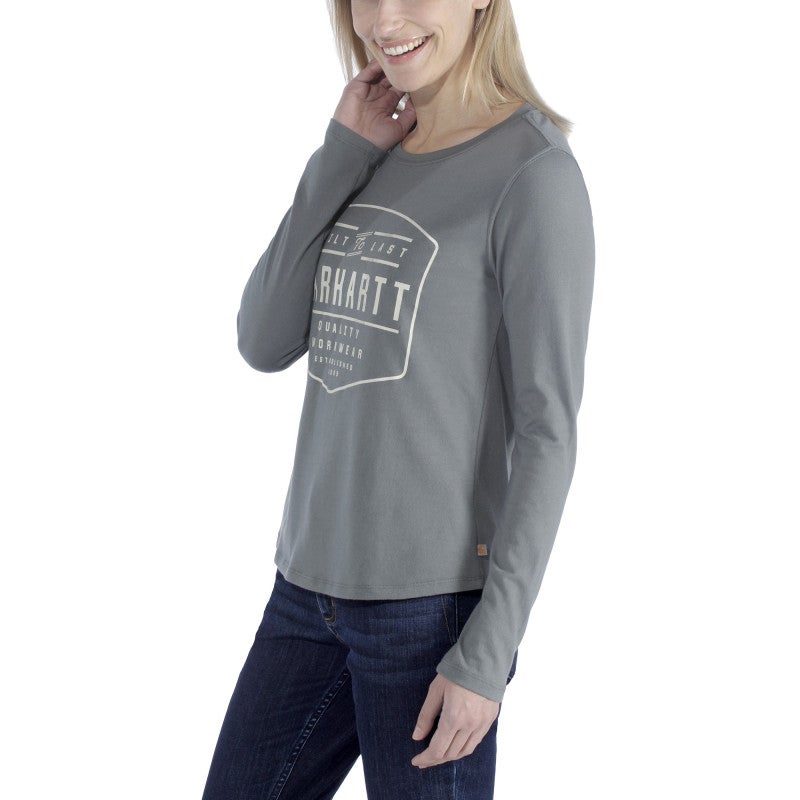 T shirt manches longues femme GRAPHIC TXS vert balsam CARHARTT S1103929G02XS - 3