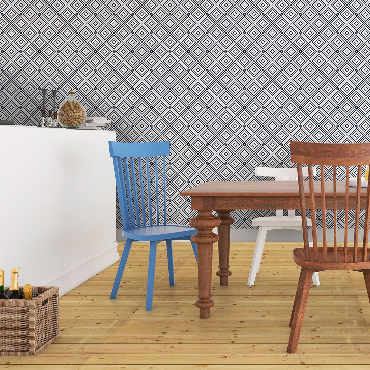 Adesivo arazzo scandinavo gudrun - Sticker adesivo - adesivi murali - 30x30cm - 4