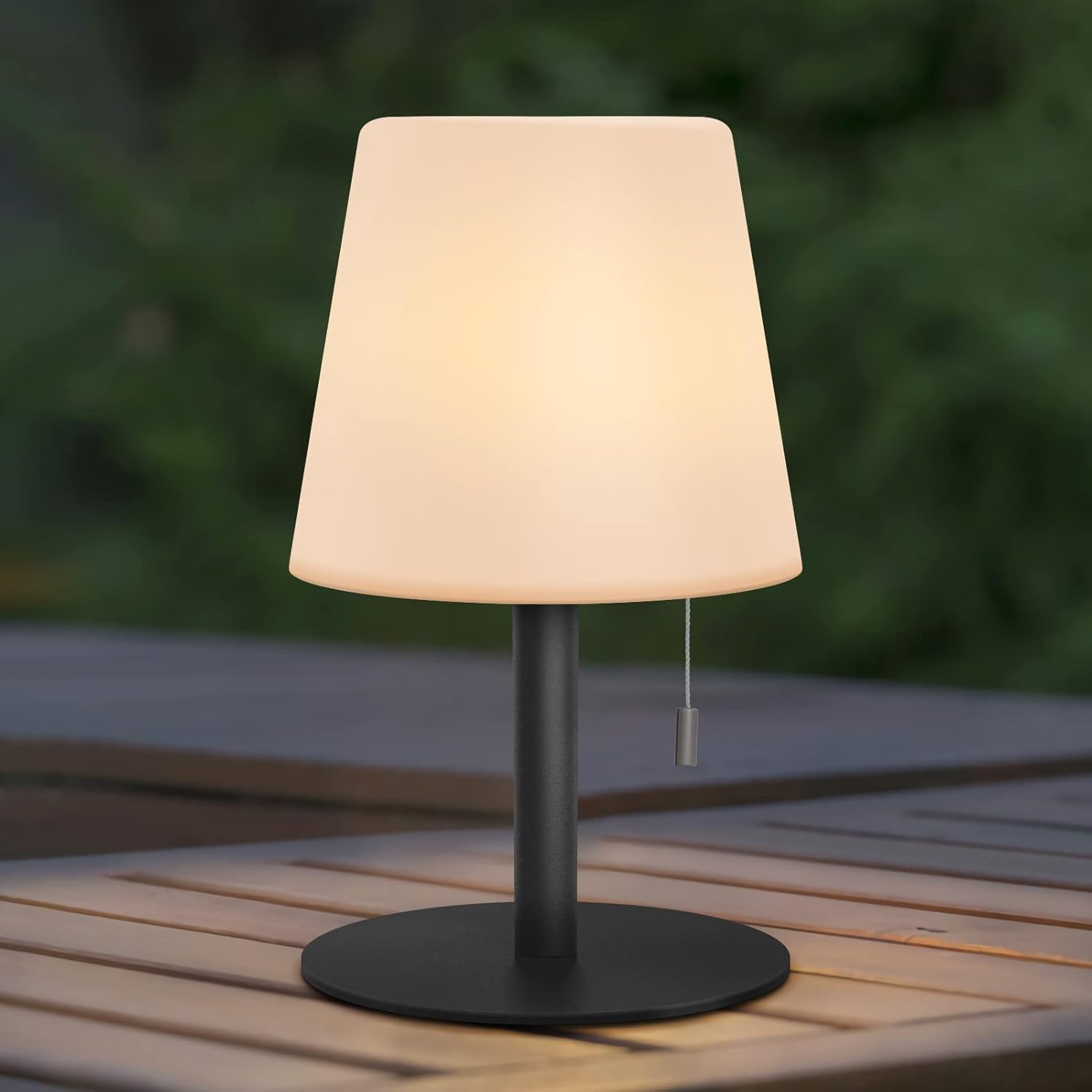 Noir Bezprzewodowa lampa stołowa ciepła biel ściemnialna zewnętrzna lampa stołowa ładowalna wodoszczelna idealna dekoracja do domu i ogrodu