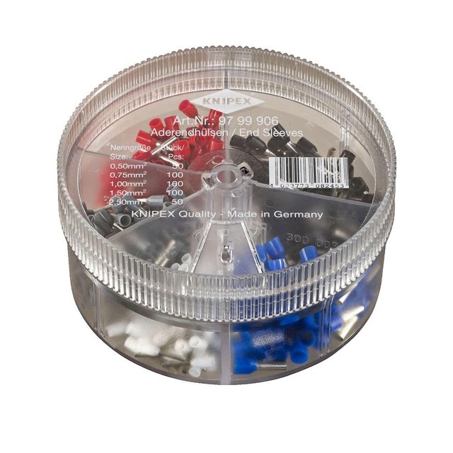 Boîtier d'assortiment avec Embouts de câble isolés 05-25mm2 KNIPEX