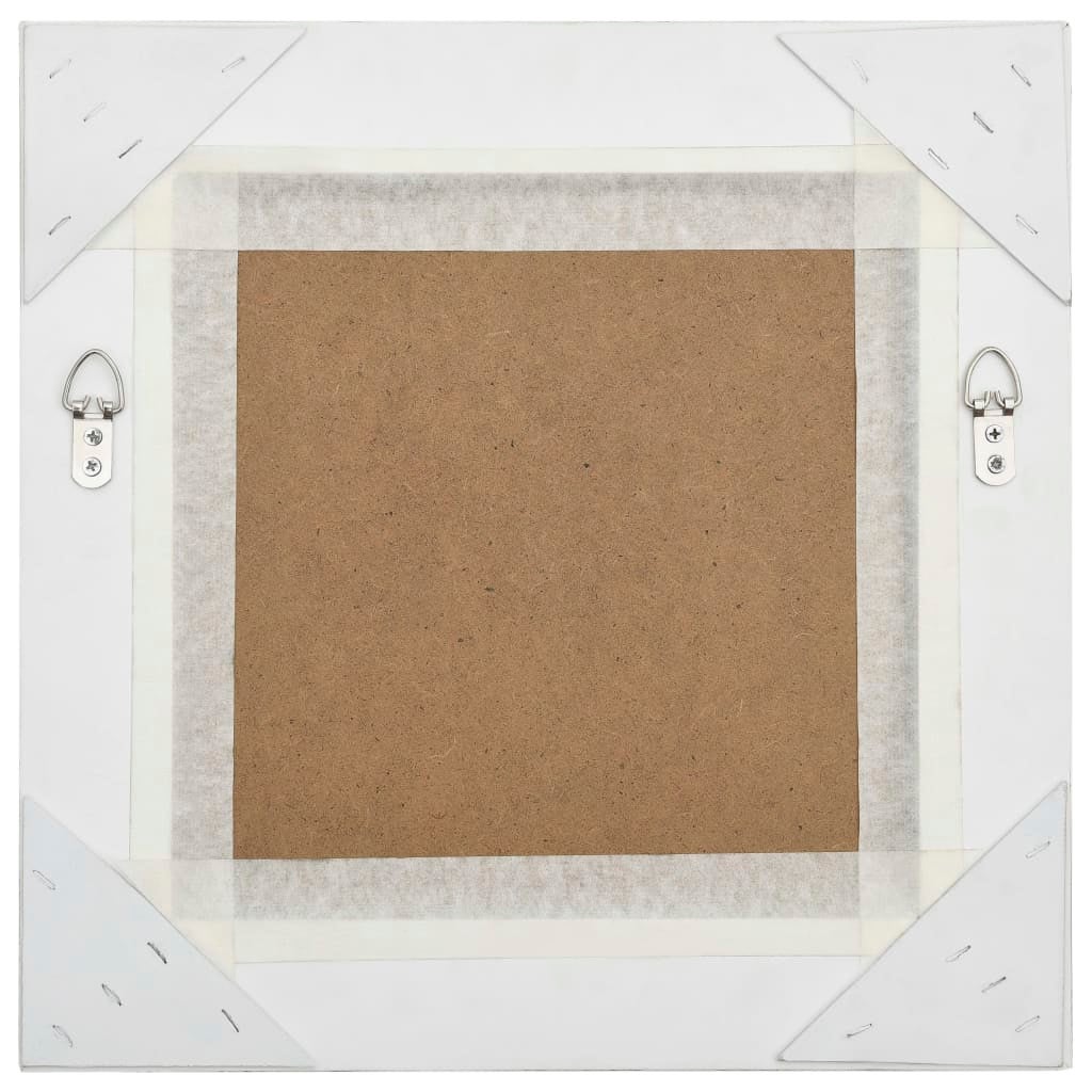 Espelho de parede estilo barroco branco 40x40 cm- COMFORTXL - 4