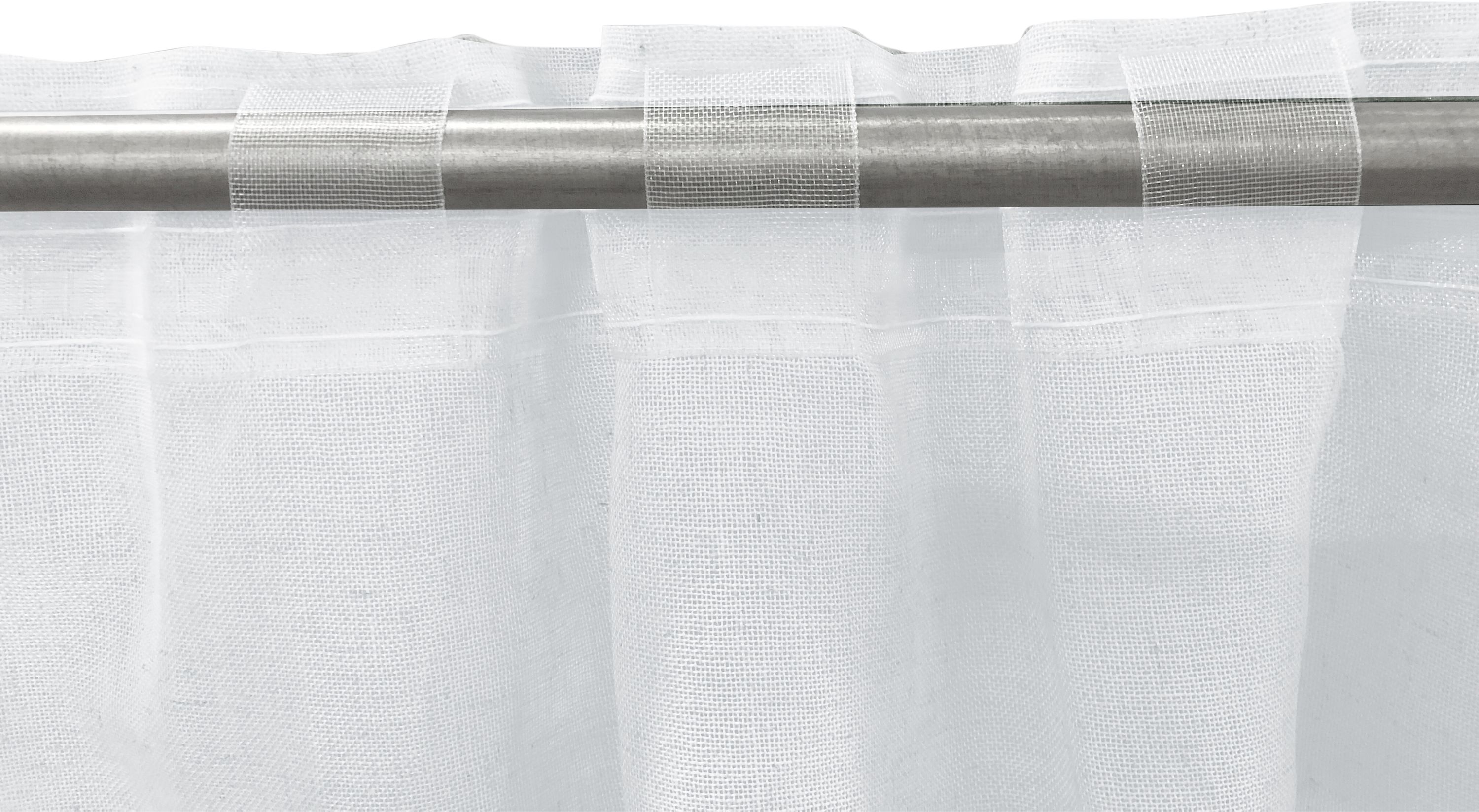 Tenda INSPIRE bianco arricciatura con passanti nascosti 140 x 280 cm - 4