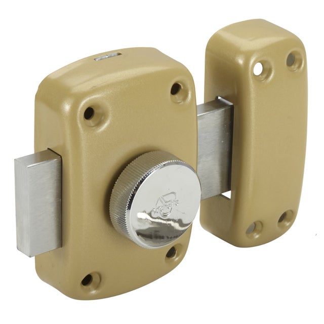 Verrou de securite de porte a bouton Vachette Cyclop 6766V