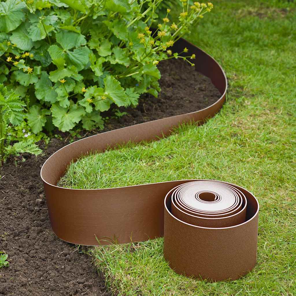 Bordure de jardin polyéthylène recyclé Taupe - H 15 cm x 10 m - 7