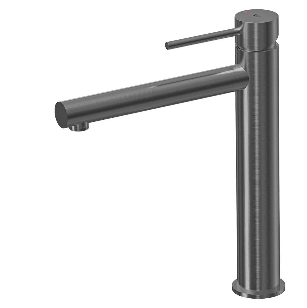 Luisa bateria miedziana umywalkowa wysoka metaliczny szary