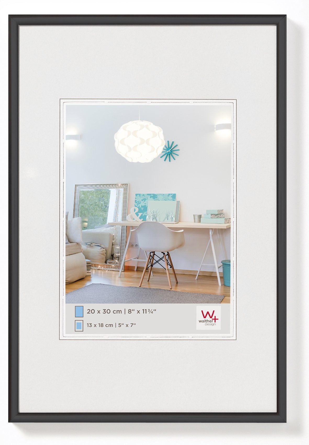 Cadre photo New Lifestyle 40x50 cm Noir Walther Design - 3