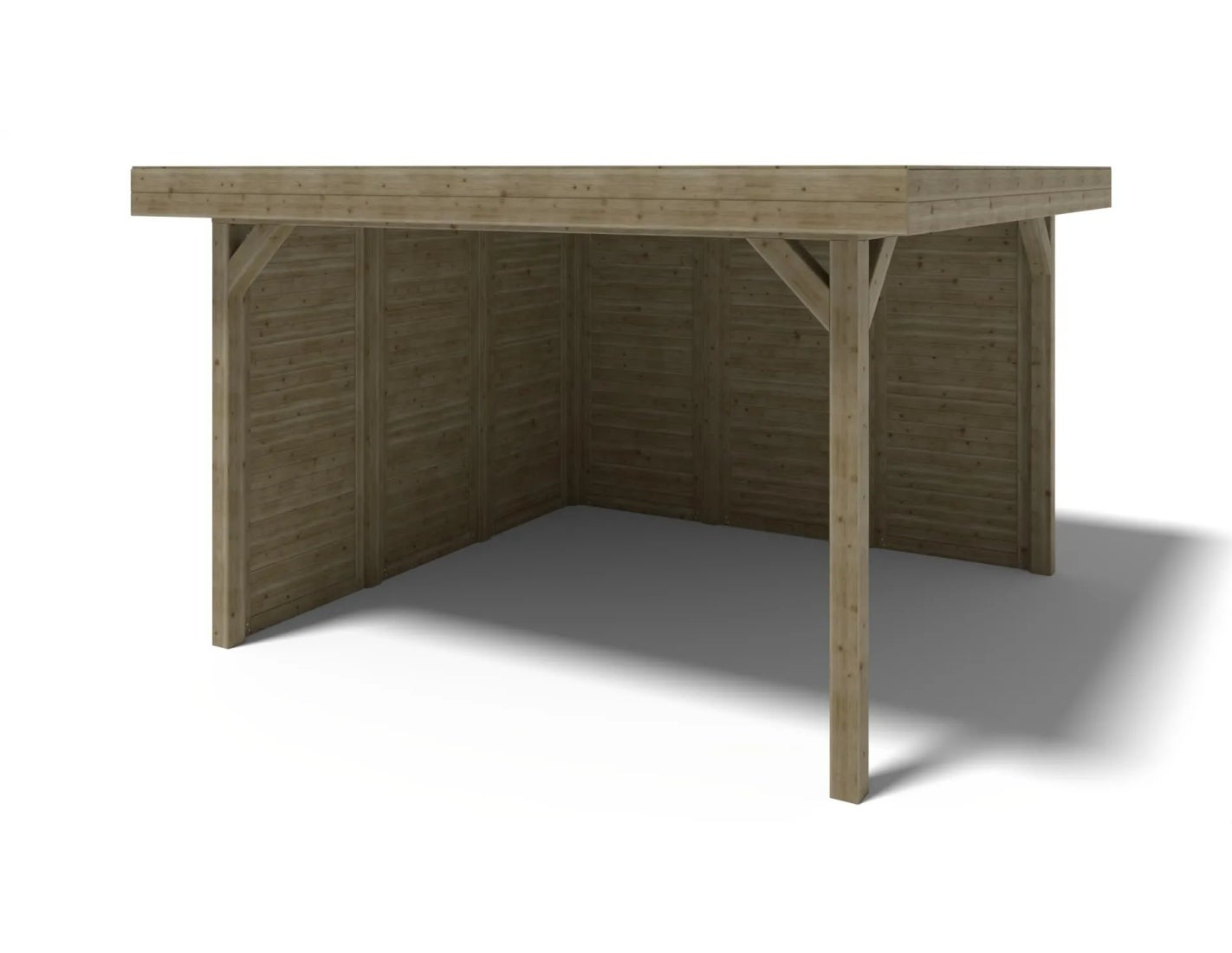 Altana ogrodowa wiata ALTANKA 4,04x4,04 m z panelami, drewniana, impregnowana, ALT132, 1szt.