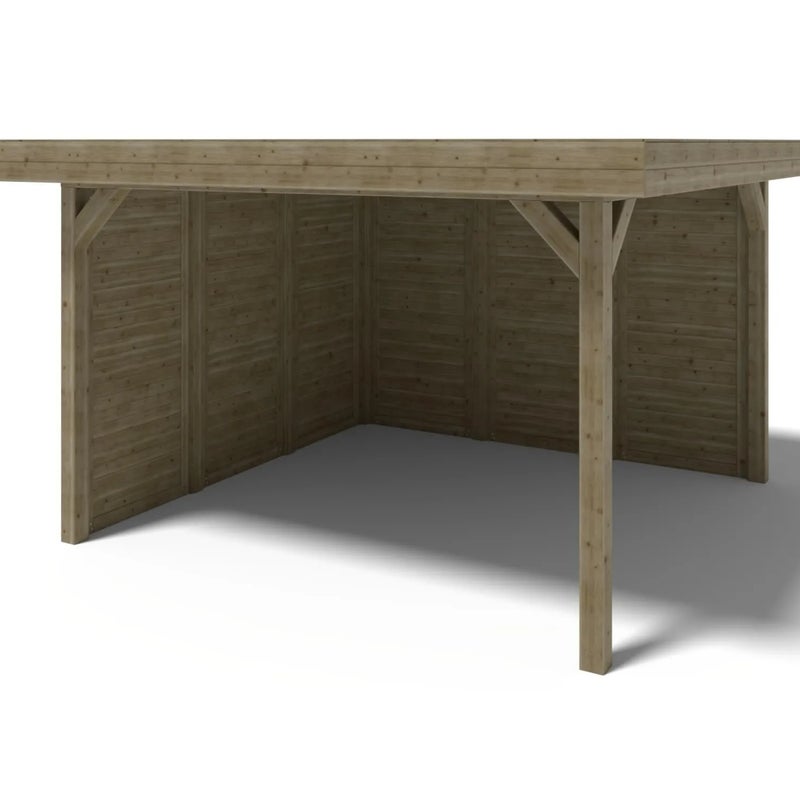 Altana ogrodowa wiata ALTANKA 4,04x4,04 m z panelami, drewniana, impregnowana, ALT132, 1szt.