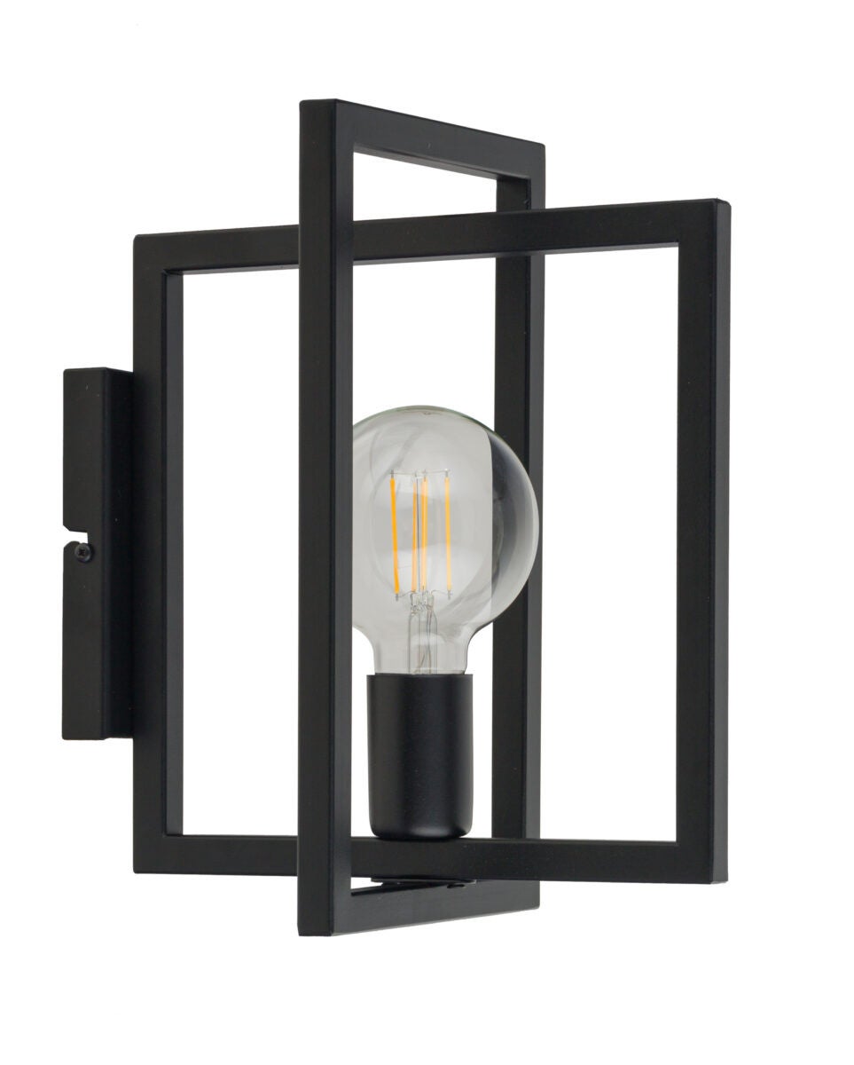 Kinkiet ścienny Eden czarny 1xE27x15W wym: 31 x 18 x 28 cm metal IP20 SIGMA