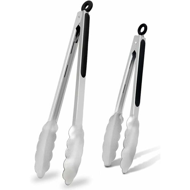 Pinze da Cucina, Realizzato in Acciaio Inossidabile Spesso e Punta in Silicone Senza BPA, Pinza Cucina con Sistema di Bloccaggio Intelligente, Resistenza alle alte temperature 480°F(18, 23, 30,5cm Pinze da Cucina, Realizzato in Acciaio Inossidabile Spesso e Punta in Silicone Senza BPA, Pinza Cucina con Sistema di Bloccaggio Intelligente, Resistenza alle alte temperature 480°F(18, 23, 30,5cm