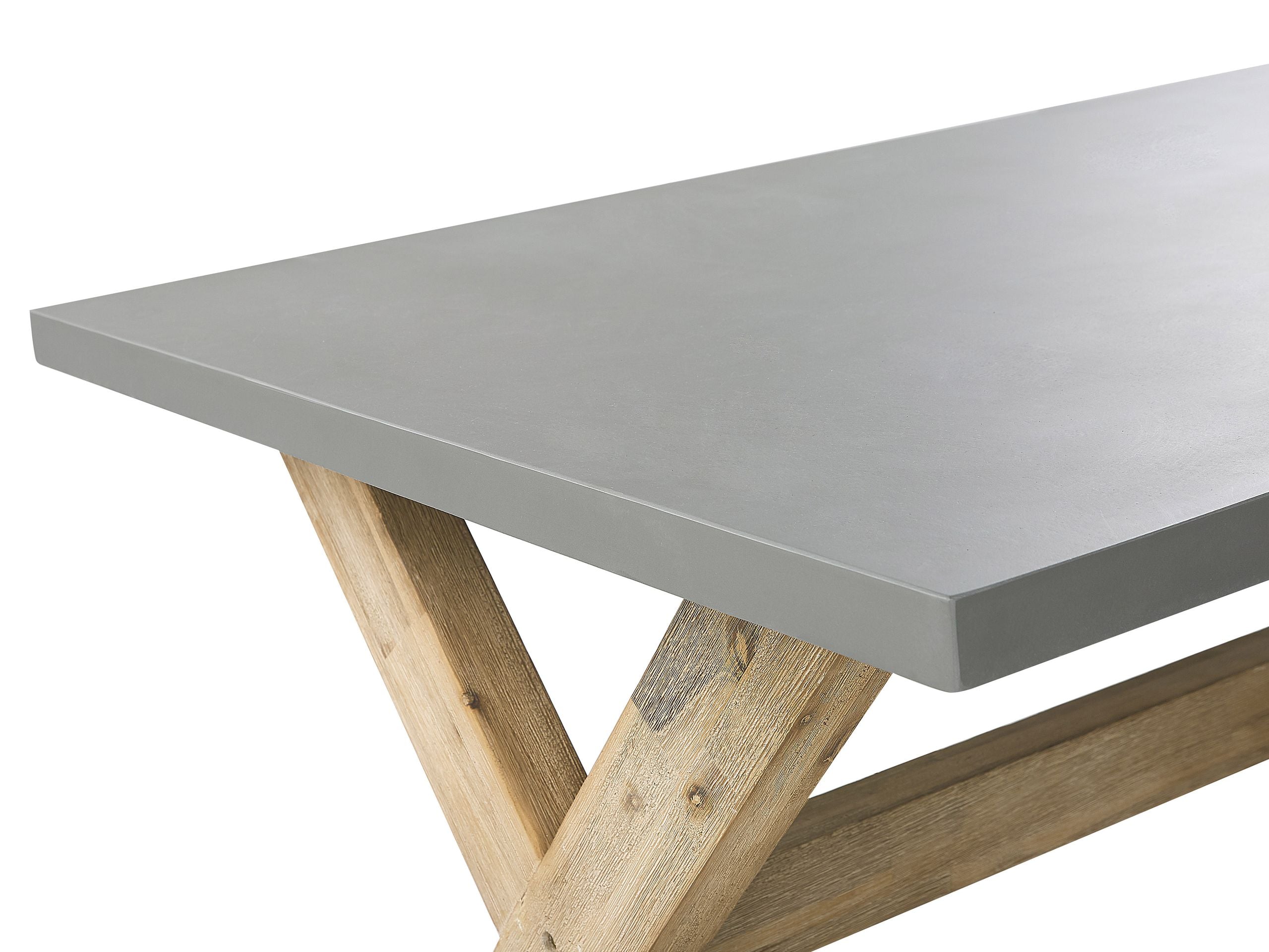 Table de salle à manger de jardin OLBIA 200 cm 100 cm Béton Gris - 5