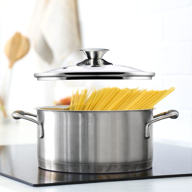 KADAX Coperchio Pentola e Padella in Vetro 26 cm - Nero e Argento - Cucina a Vista - Controllo Bollitura Senza Sollevare KADAX Coperchio Pentola e Padella in Vetro 26 cm - Nero e Argento - Cucina a Vista - Controllo Bollitura Senza Sollevare