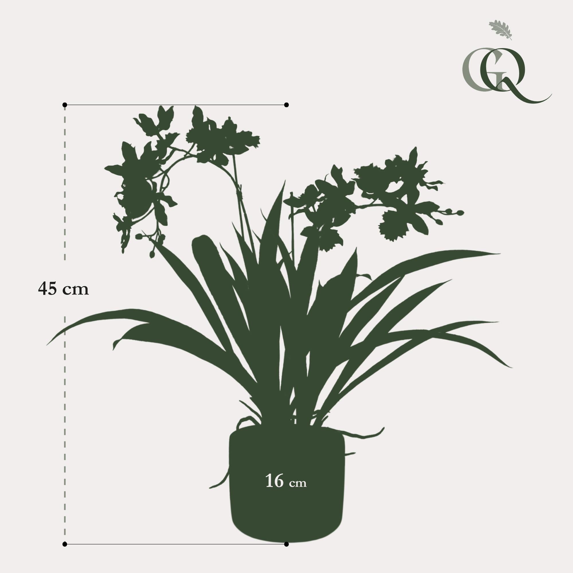 Plante artificielle orchidée bordeaux hauteur 45 cm– ComfortXL Green - 5