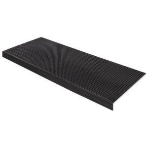 Tappetino Antiscivolo In Gomma Per Bar E Cucina - 2 Pezzi, 59,7x3,3 Cm, Colore Nero, Resistente Al Calore